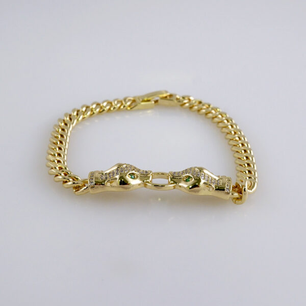 Woman Bracelets/ Pulseras Dama/  Zircon Stone/  14K Real Color// B909
