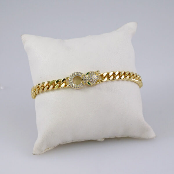 Woman Bracelets/ Pulseras Dama/  Zircon Stone/  14K Real Color// B911