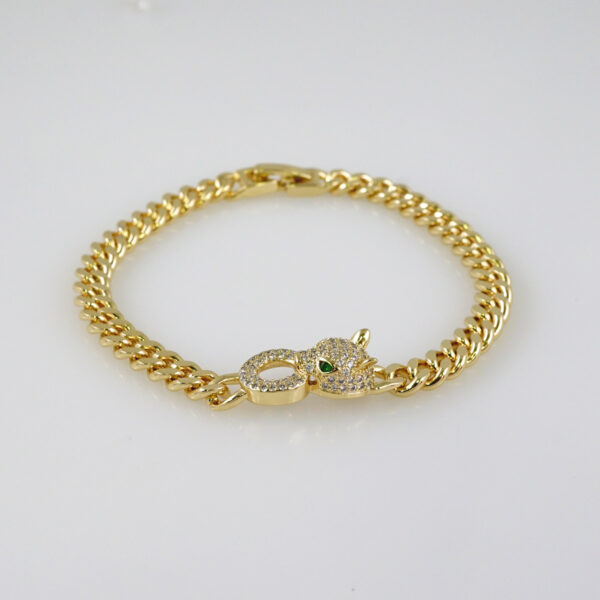 Woman Bracelets/ Pulseras Dama/  Zircon Stone/  14K Real Color// B911