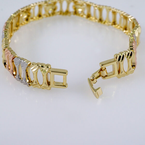 Woman Bracelets/ Pulseras Dama/  Plain/  ThreeTone// B915 - Image 3