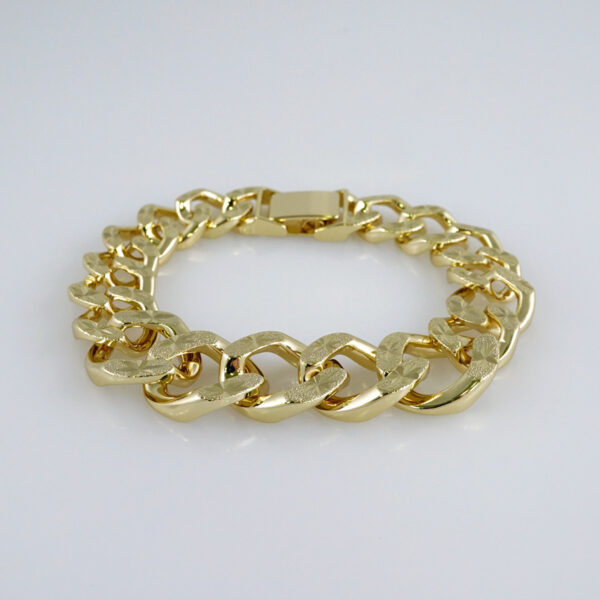 Woman Bracelets/ Pulseras Dama/ Plain/  14K Real Color// B919