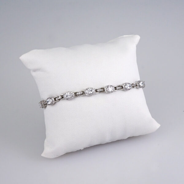 Woman Bracelets/ Pulseras Dama/  Zircon Stone/  Silver Color// B931