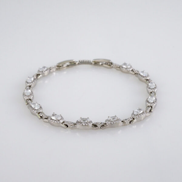 Woman Bracelets/ Pulseras Dama/  Zircon Stone/  Silver Color// B931 - Image 2