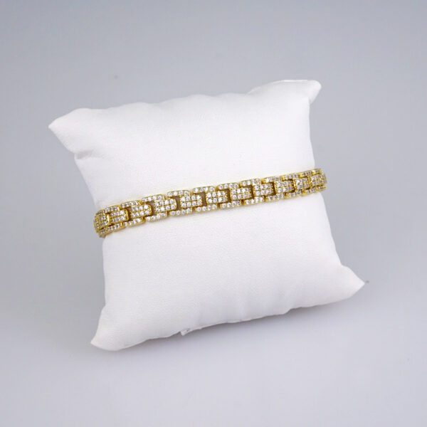 Woman Bracelets/ Pulseras Dama/  Zircon Stone/  14K Real Color// B933