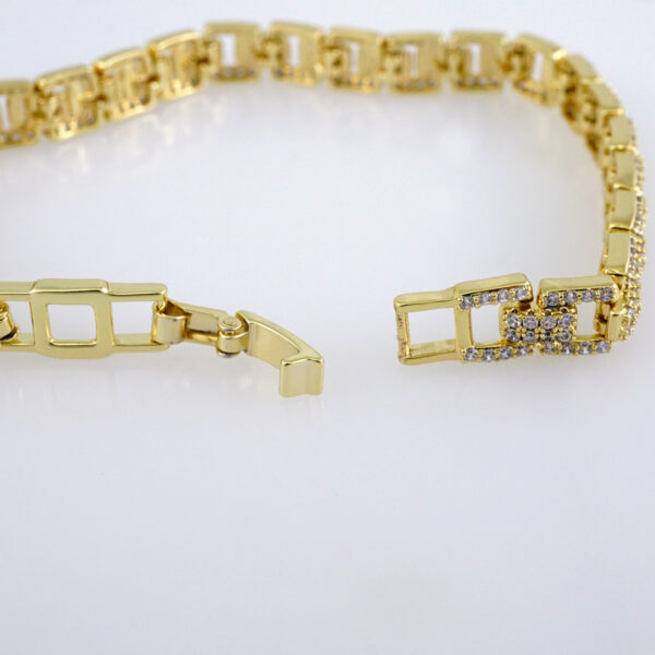 Woman Bracelets/ Pulseras Dama/  Zircon Stone/  14K Real Color// B933
