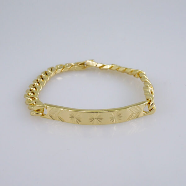 Bracelets/ Pulseras / Plain/  14K Real Color// B935