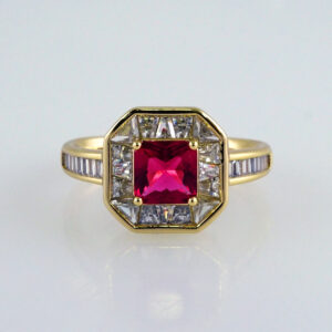Woman Ring/ Anillos Damas/  14K Real Color/ Zircon Stone// R506