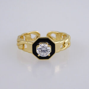 Woman Ring/ Anillos Damas/  14K Real Color/  Zircon Stone/ Ajustable// R509