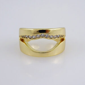 Woman Ring/ Anillos Damas/  14K Real Color/  Zircon Stone/ Ajustables// R510
