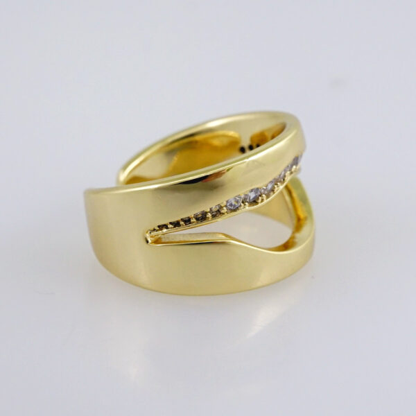 Woman Ring/ Anillos Damas/  14K Real Color/  Zircon Stone/ Ajustables// R510 - Image 2