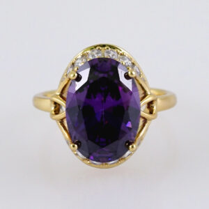 Woman Ring/ Anillos Damas/  14K Real Color/  Zircon Stone// R514