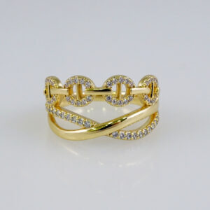 Woman Ring/ Anillos Damas/  14K Real Color/  Zircon Stone// R521