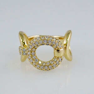 Woman Ring/ Anillos Damas/  14K Real Color/  Zircon Stone/ Ajustable// R522