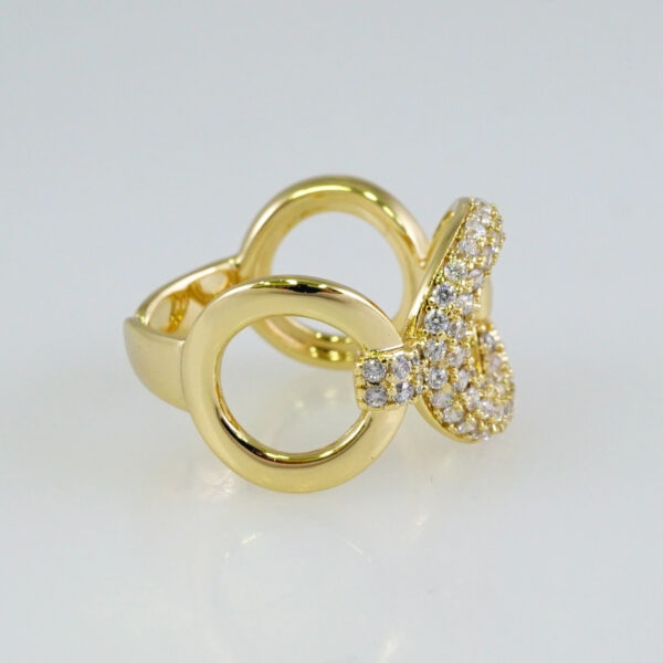 Woman Ring/ Anillos Damas/  14K Real Color/  Zircon Stone/ Ajustable// R522 - Image 2