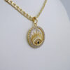 Cadenas & Colgantes/ Chain W/Pendants /  14K Real Color/  Zircon Stone/  3mm// SET1026 - Image 2