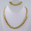 Gargantilla & Pulsera / Choker W/ Bracelet/  14K Real Color/  Plain/  8mmx45cm// SET1029