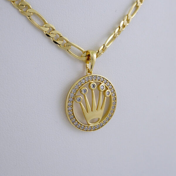 Cadenas & Colgantes/ Chain/Pendants /  14K Real Color/  Zircon Stone/ 4mmx45cm//Set1031 - Image 2