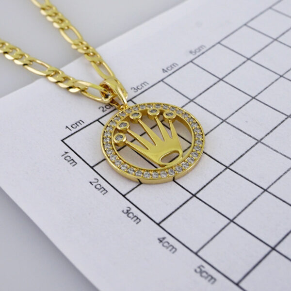 Cadenas & Colgantes/ Chain/Pendants /  14K Real Color/  Zircon Stone/ 4mmx45cm//Set1031 - Image 3
