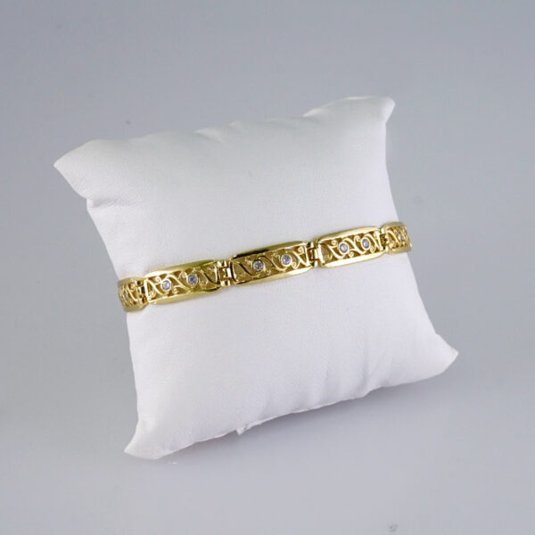 Woman Bracelets/ Pulseras Dama/ Plain/  14K Real Color// B938