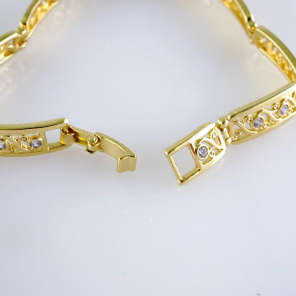 Woman Bracelets/ Pulseras Dama/ Plain/  14K Real Color// B938