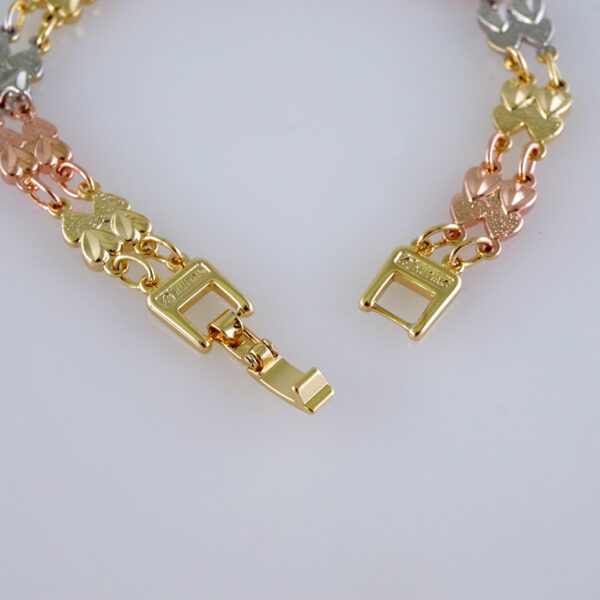 Woman Bracelets/ Pulseras Dama/  Plain/  Three Tone// B940