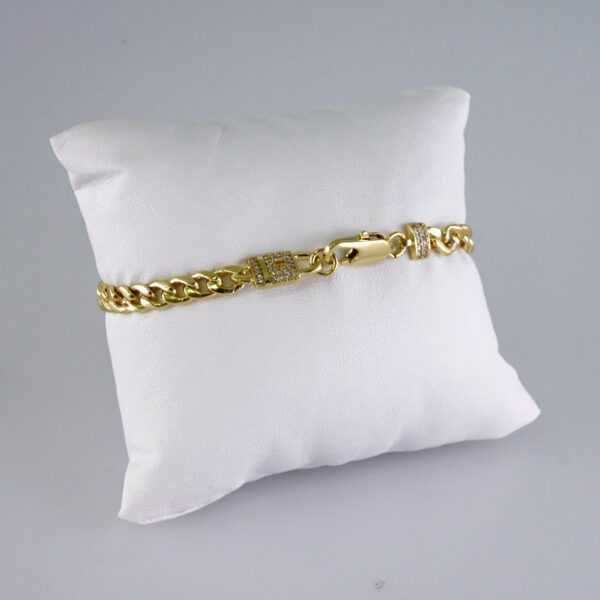 Bracelets/ Pulseras /  Plain/  14K Real Color/ 3mm// B941