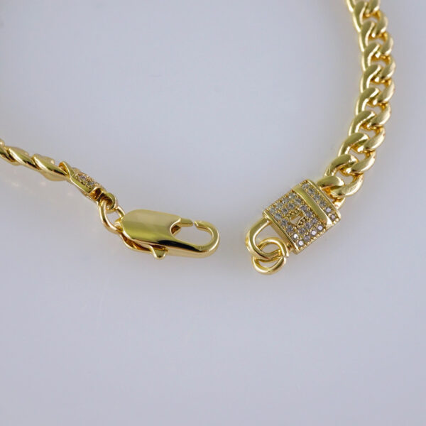 Bracelets/ Pulseras /  Plain/  14K Real Color/ 3mm// B941 - Image 3