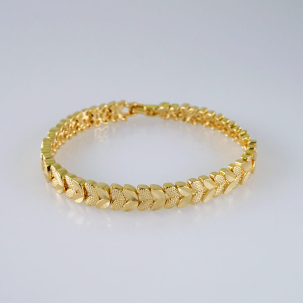 Woman Bracelets/ Pulseras Dama/  Plain/  14K Real Color// B945