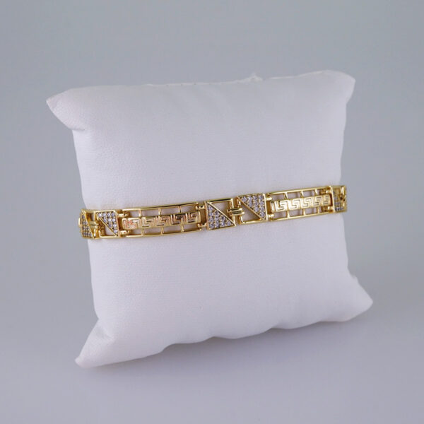 Woman Bracelets/ Pulseras Dama/  Zircon Stone/  14K Real Color// B953
