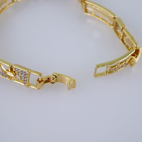 Woman Bracelets/ Pulseras Dama/  Zircon Stone/  14K Real Color// B953 - Image 3