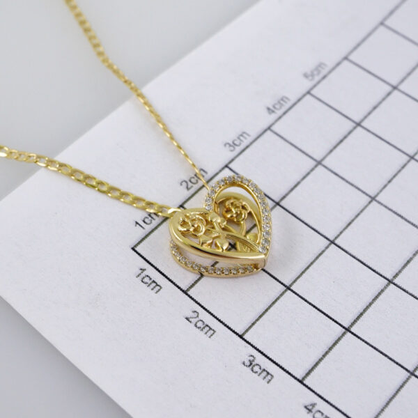 Cadenas & Colgantes/ Chain/Pendants /  14K Real Color/  Zircon Stone/  2mmx45cm// SET1044 - Image 3
