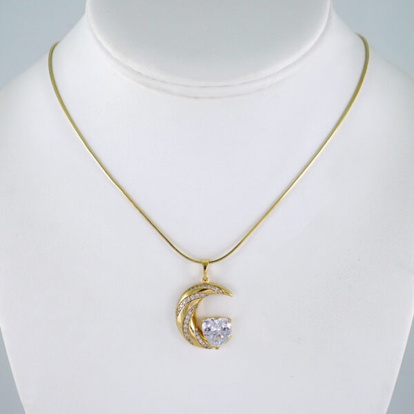 Cadenas & Colgantes/ Chain W/Pendants /  14K Real Color/  Zircon Stone/  2mmx45cm// SET1054