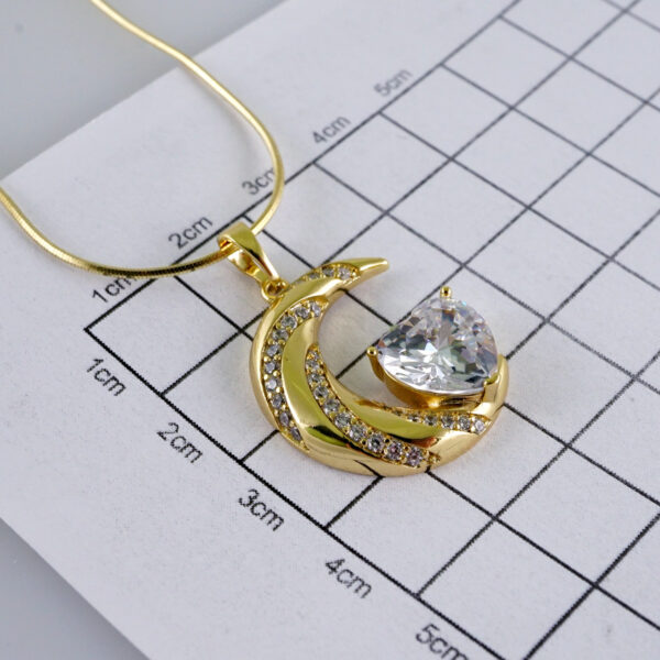 Cadenas & Colgantes/ Chain W/Pendants /  14K Real Color/  Zircon Stone/  2mmx45cm// SET1054 - Image 3
