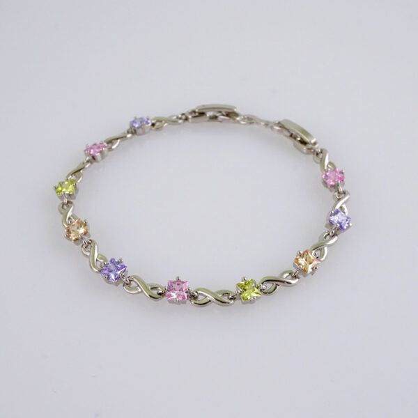 Woman Bracelets/ Pulseras Dama/  Zircon Stone/  Silver Color// B964 - Image 2