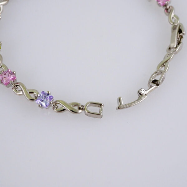 Woman Bracelets/ Pulseras Dama/  Zircon Stone/  Silver Color// B964 - Image 3