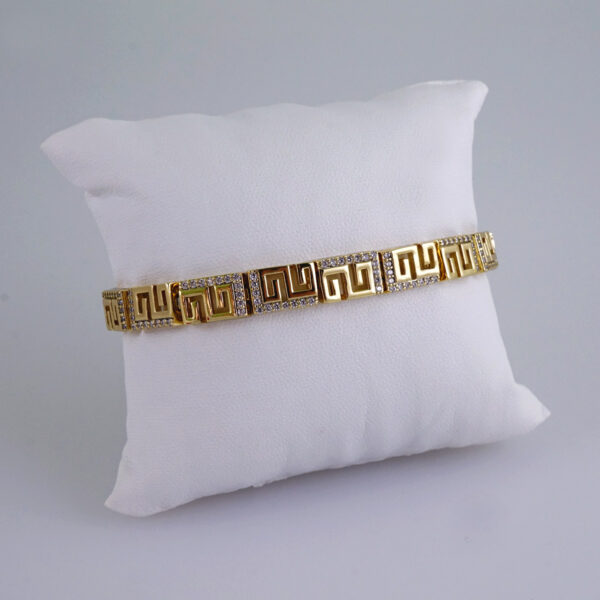 Woman Bracelets/ Pulseras Dama/  Zircon Stone/  14K Real Color// B966