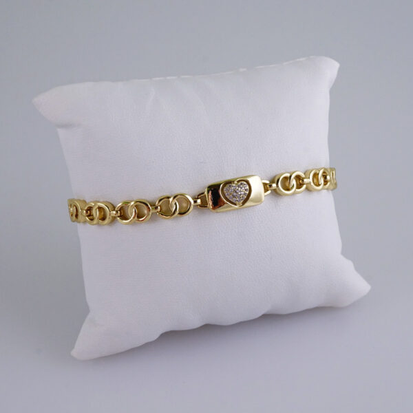 Woman Bracelets/ Pulseras Dama/  Zircon Stone/  14K Real Color// B968
