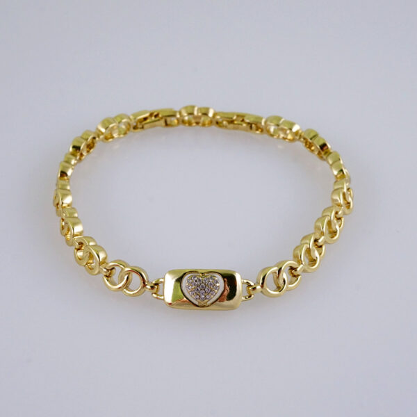 Woman Bracelets/ Pulseras Dama/  Zircon Stone/  14K Real Color// B968