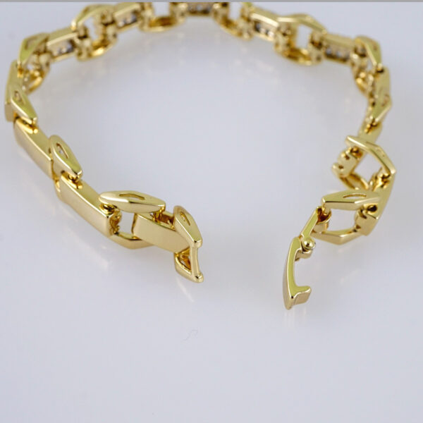 Women Bracelets/ Pulseras Dama/  Zircon Stone/  14K Real Color// B983 - Image 3