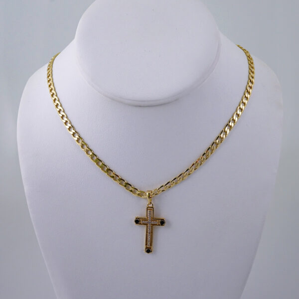 Cadenas & Colgantes/ Chain W/Pendants /  14K Real Color/  Zircon Stone/  3mmx45cm// SET1070