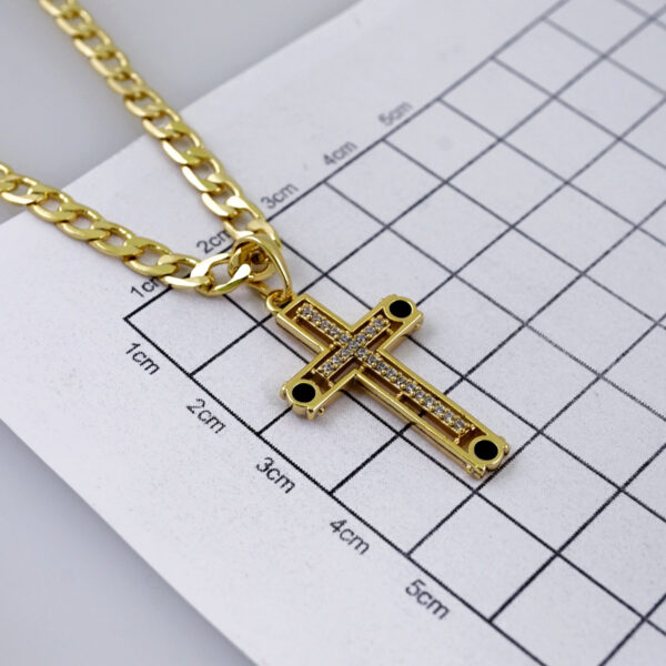 Cadenas & Colgantes/ Chain W/Pendants /  14K Real Color/  Zircon Stone/  3mmx45cm// SET1070 - Image 3
