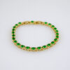 Women Bracelets/ Pulseras Dama/  Zircon Stone/  14K Real Color// B1001 - Image 2