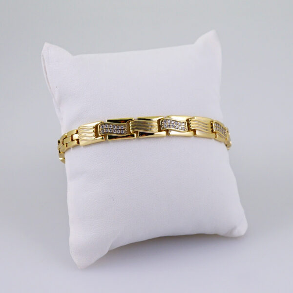Women Bracelets/ Pulseras Dama/  Zircon Stone/  14K Real Color// B1006