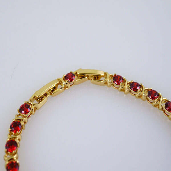 Women Bracelets/ Pulseras Dama/  Zircon Stone/  14K Real Color// B1011 - Image 3