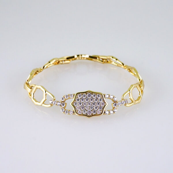 Women Bracelets/ Pulseras Dama/  Zircon Stone/  14K Real Color// B1013
