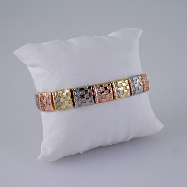 Women Bracelets/ Pulseras Dama/  Zircon Stone/  14K Real Color// B991