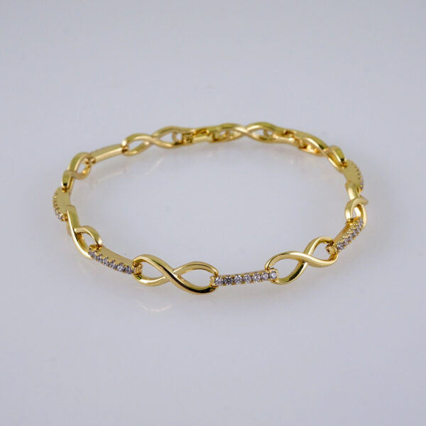 Women Bracelets/ Pulseras Dama/  Zircon Stone/  14K Real Color// B995 - Image 2