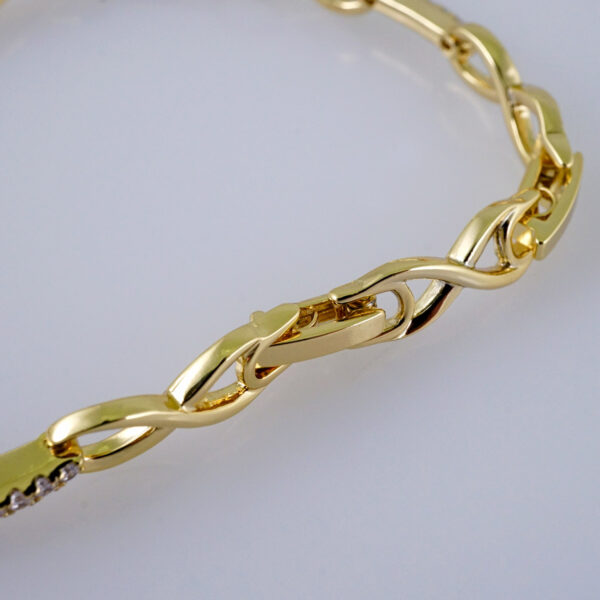 Women Bracelets/ Pulseras Dama/  Zircon Stone/  14K Real Color// B995 - Image 3