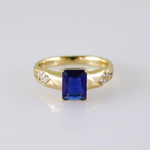 Women Ring/ Anillos Damas/  14K Real Color/ Zircon Stone// R531