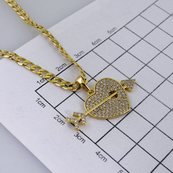 Cadenas & Colgantes/ Chain W/Pendants /  14K Real Color/  Zircon Stone/  3mmx45cm// SET1082